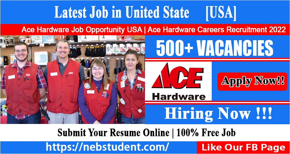 Ace Hardware Job Opportunity USA | Ace Hardware Careers Recruitment 2022