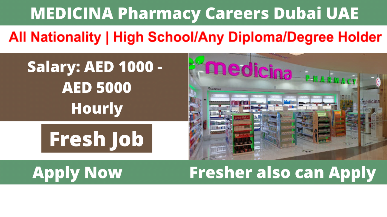 MEDICINA Pharmacy Careers Dubai UAE