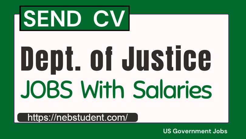 Jobs at Department of Justice in USA 2023- Government Jobs
