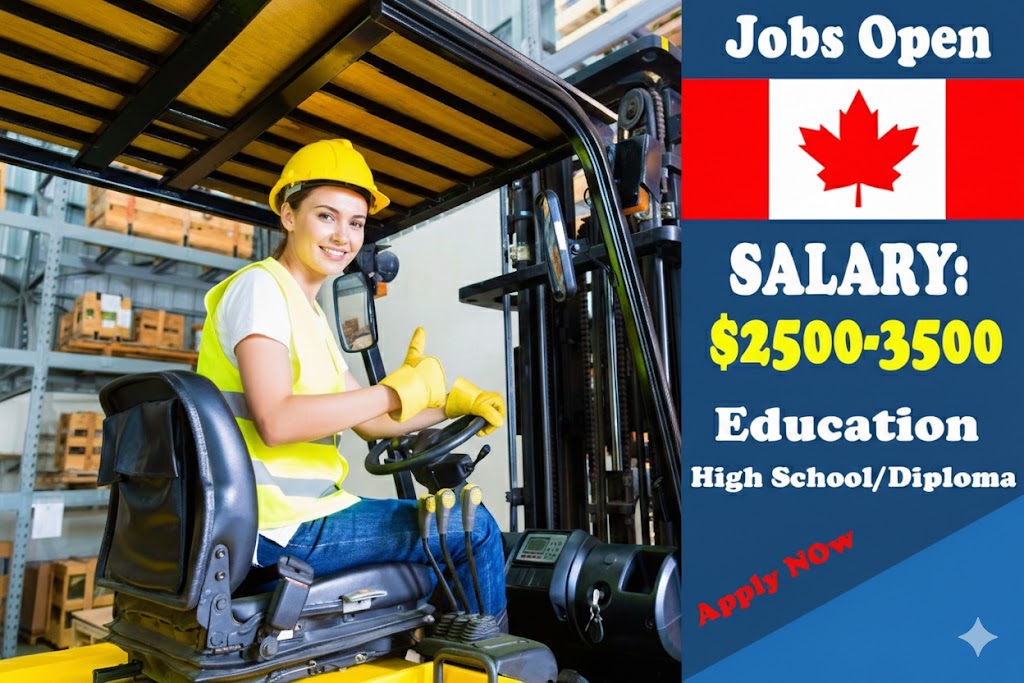 Forklift Operator Jobs in Canada – Immediate Hiring for Foreigners with Visa