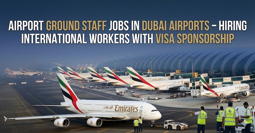 Airport Ground Staff Jobs in Dubai Airports – Hiring International Workers with Visa Sponsorship (2026)