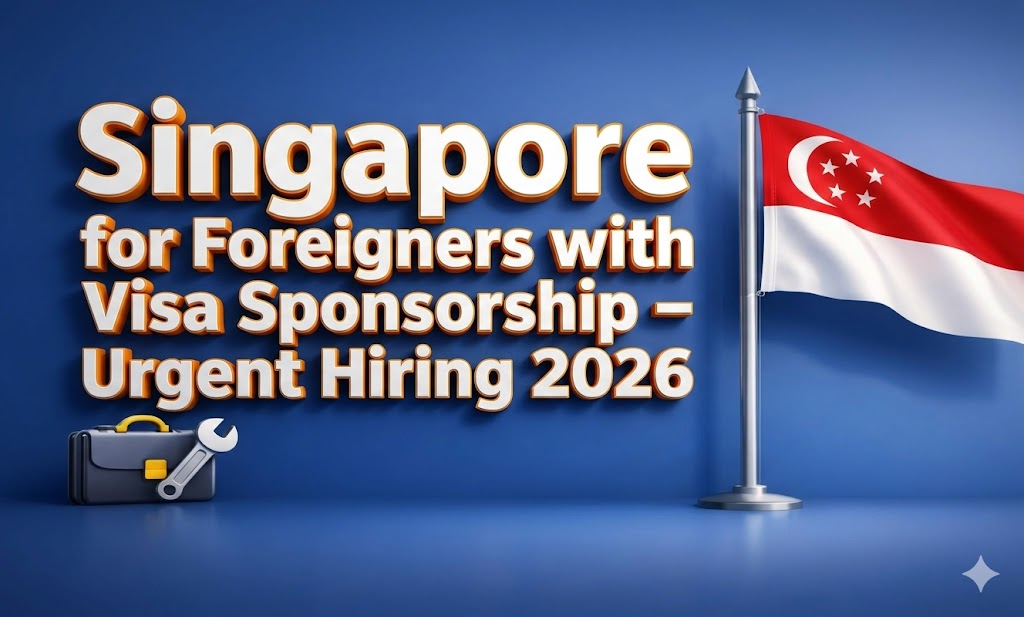 Singapore Jobs for Foreigners with Visa Sponsorship – Urgent Hiring 2026