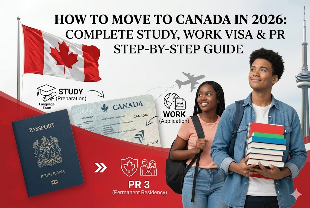 How to Move to Canada in 2026: Complete Study, Work Visa & PR Step-by-Step Guide